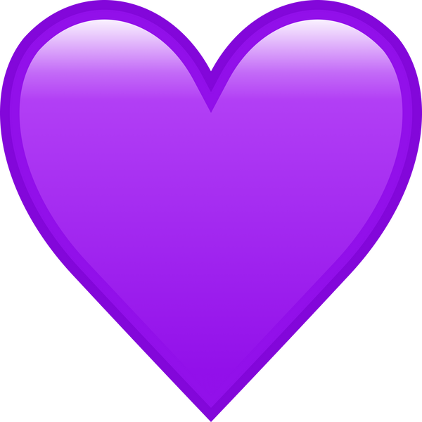 Purple Heart Emoji Symbol